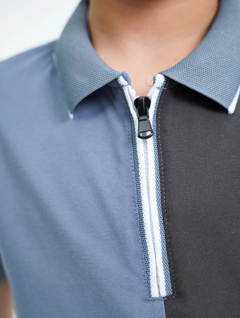 Polo zippé